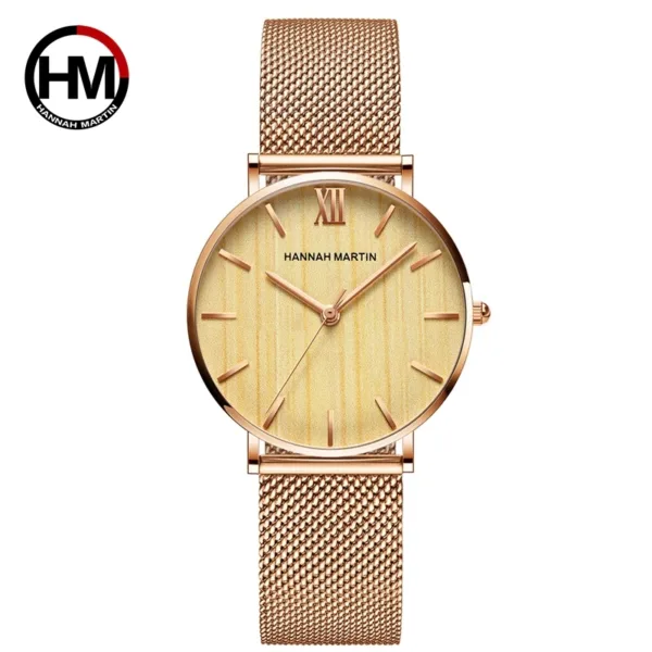 Luxury Rose Gold Stainless Steel Women's Watch - Image 19