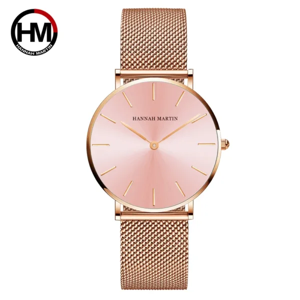 Luxury Rose Gold Stainless Steel Women's Watch - Image 11