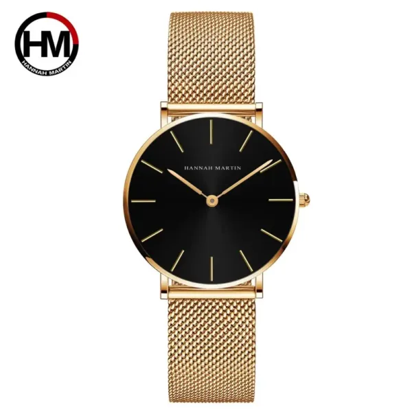 Luxury Rose Gold Stainless Steel Women's Watch - Image 10