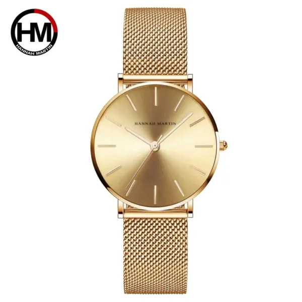 Luxury Rose Gold Stainless Steel Women's Watch - Image 12