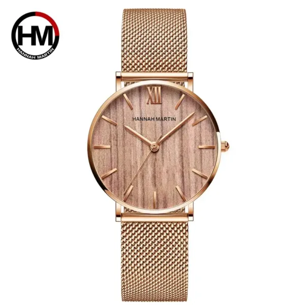 Luxury Rose Gold Stainless Steel Women's Watch - Image 15