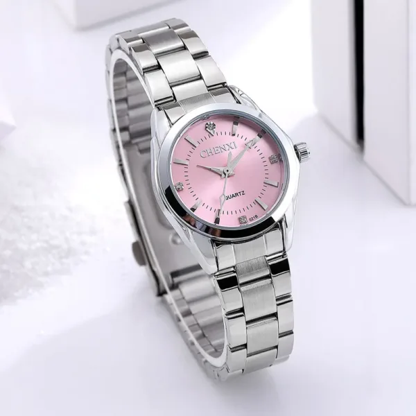 Luxury Women's Quartz Watch with Rhinestones - Image 7