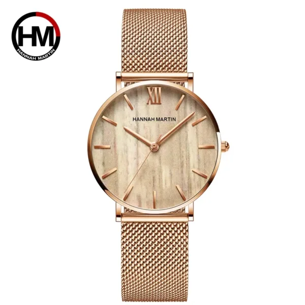 Luxury Rose Gold Stainless Steel Women's Watch - Image 20