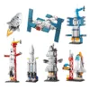 Mini Aviation Rocket Building Blocks Set