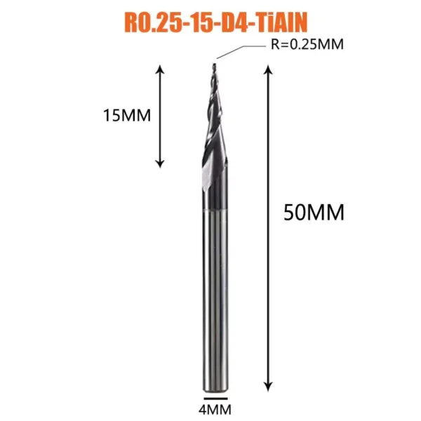 Tungsten Carbide 12PCS Ball Nose End Mill Set - Image 28