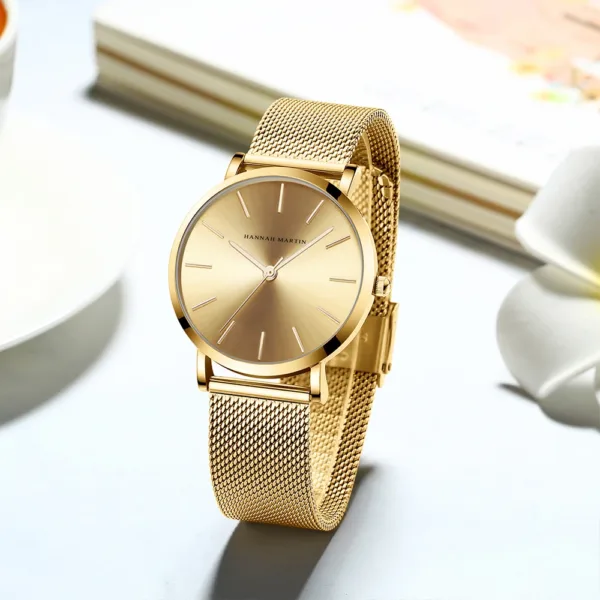 Luxury Rose Gold Stainless Steel Women's Watch