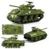WW2 M4A3 Sherman Tank Building Blocks Set