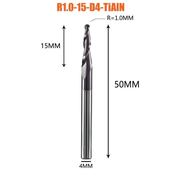 Tungsten Carbide 12PCS Ball Nose End Mill Set - Image 31