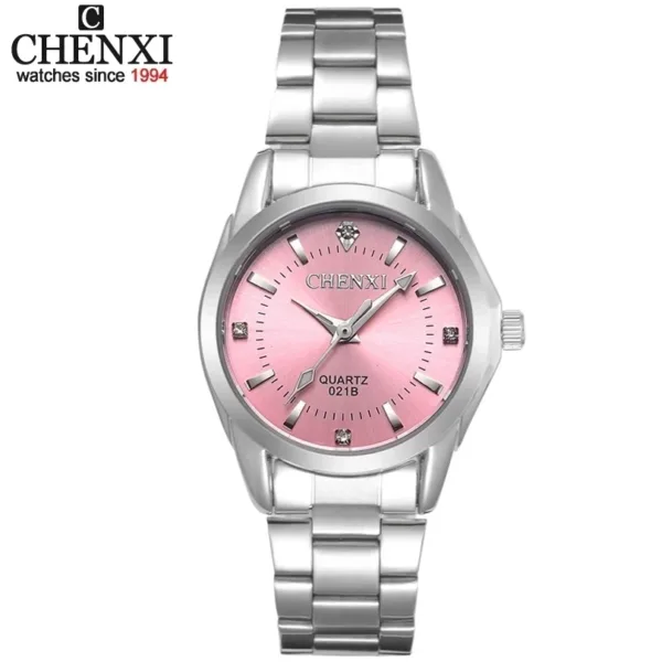 Luxury Women's Quartz Watch with Rhinestones - Image 2