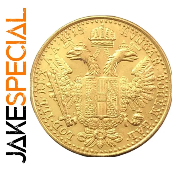 1915 Austria-Habsburg Gold Ducat Coin Replica