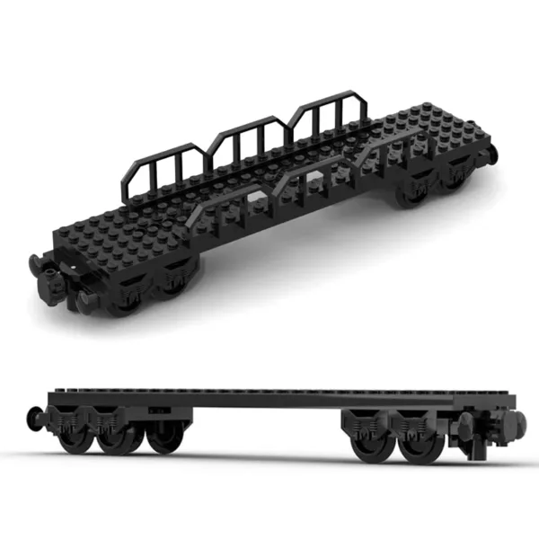 Train Vehicle Base Set with Wheels and Buffer