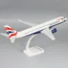 1:100 Scale E-190 Airplane Model Display