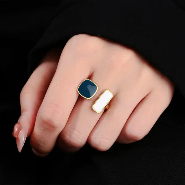 Trendy Women's Adjustable Geometric Ring - Image 6