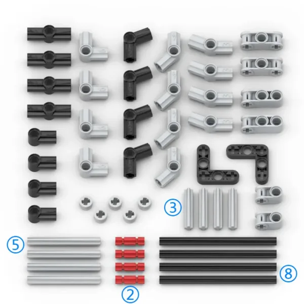 MOC Compatible Building Blocks Axle Pin Set - Image 8