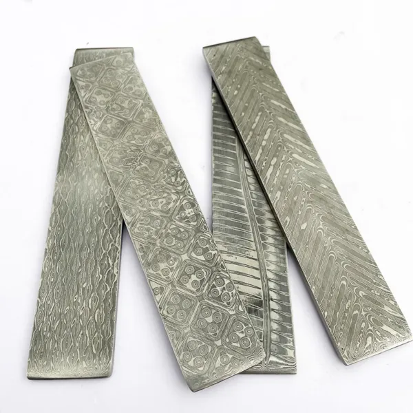 VG10 Damascus Steel Knife Blade Blank 10 Inch - Image 4