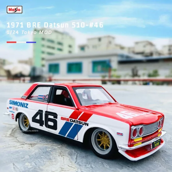 Maisto 1:24 Nissan DATSUN 510 Model Car - Image 3