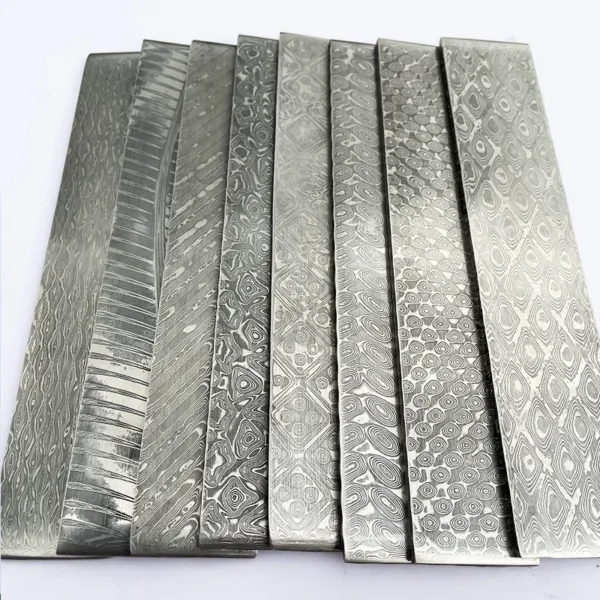 VG10 Damascus Steel Knife Blade Blank 10 Inch - Image 6