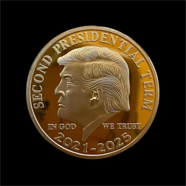 Donald Trump Gold Commemorative Coin Replica - Image 3