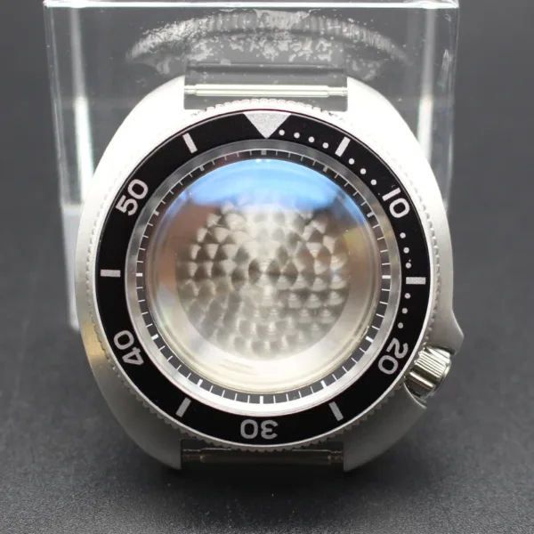 44mm Stainless Steel Men's Watch Case Mod SKX - Image 3