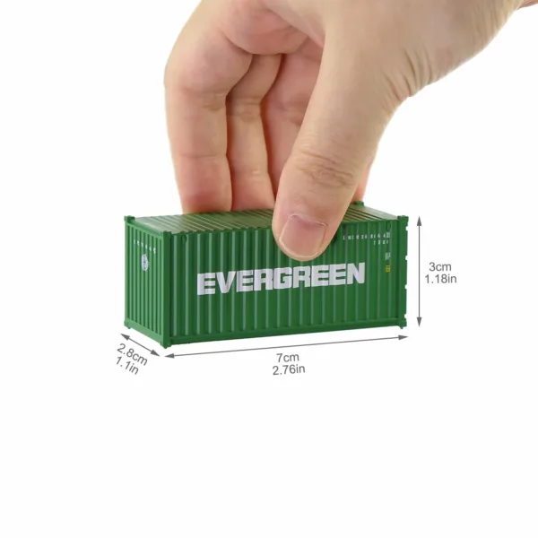 3pcs HO Scale 20ft Shipping Containers Set - Image 4