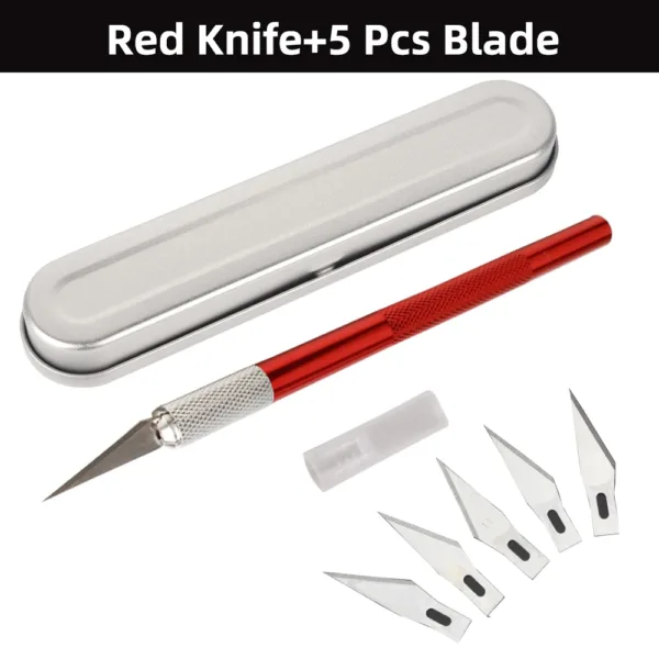 Multi-Knife Set with 5 Steel Blades - Image 21