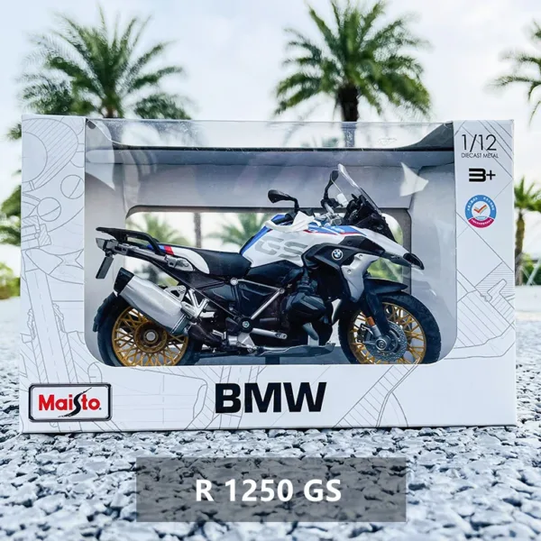 Maisto 1:12 BMW Motorcycle Diecast Model - Image 12