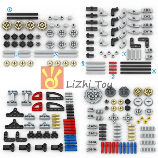 MOC Compatible Building Blocks Axle Pin Set - Image 2