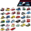 Mini Pull Back Building Brick Vehicle Set