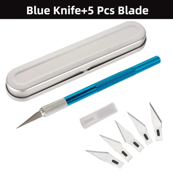 Multi-Knife Set with 5 Steel Blades - Image 18