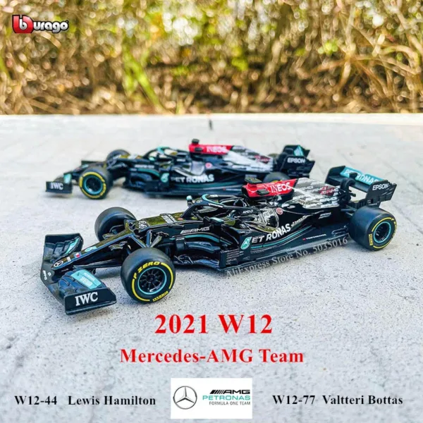 Bburago 1:43 F1 Mercedes-AMG W12 Model Car - Image 2