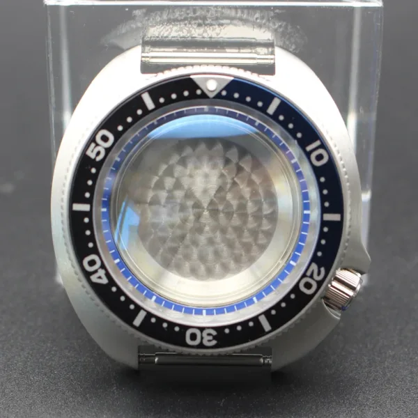 44mm Stainless Steel Men's Watch Case Mod SKX - Image 17