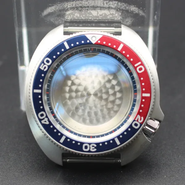 44mm Stainless Steel Men's Watch Case Mod SKX - Image 4