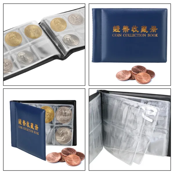 Artificial Leather Coin Collection Album 120 Pockets - Image 5