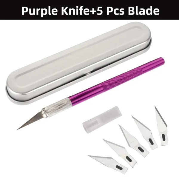Multi-Knife Set with 5 Steel Blades - Image 20
