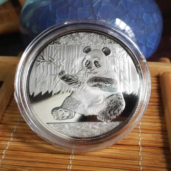 Panda Coin Replica Gold Plated 40mm Collectible - Image 4