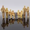 24 Unpainted G Scale Figures, 1:25 Scale Set