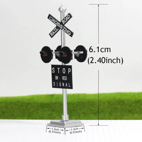 HO Scale Railroad Crossing Signal with Flasher - Image 5