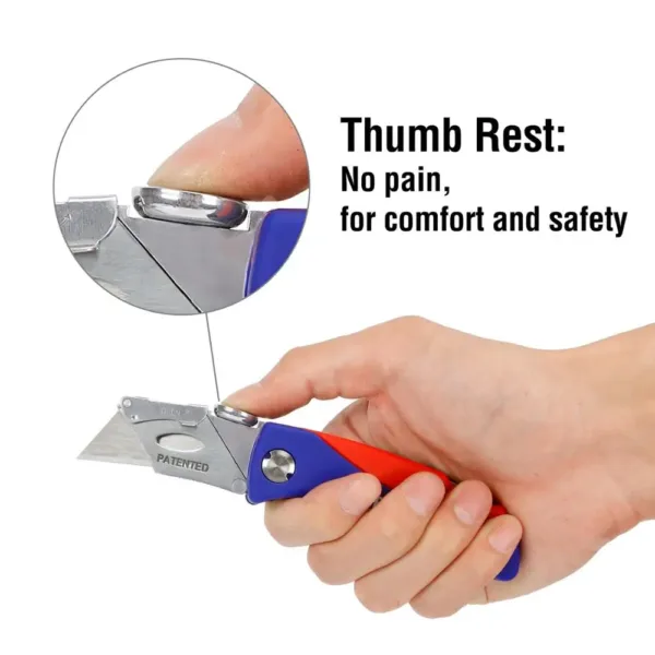Folding Utility Knife with 5 Blades - Image 5