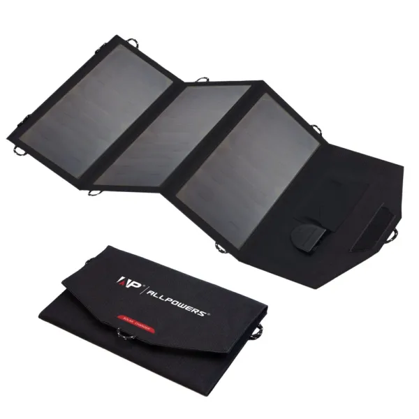 ALLPOWERS 21W Foldable Solar Charger with Battery