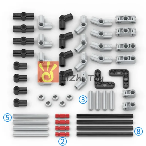 MOC Compatible Building Blocks Axle Pin Set - Image 5