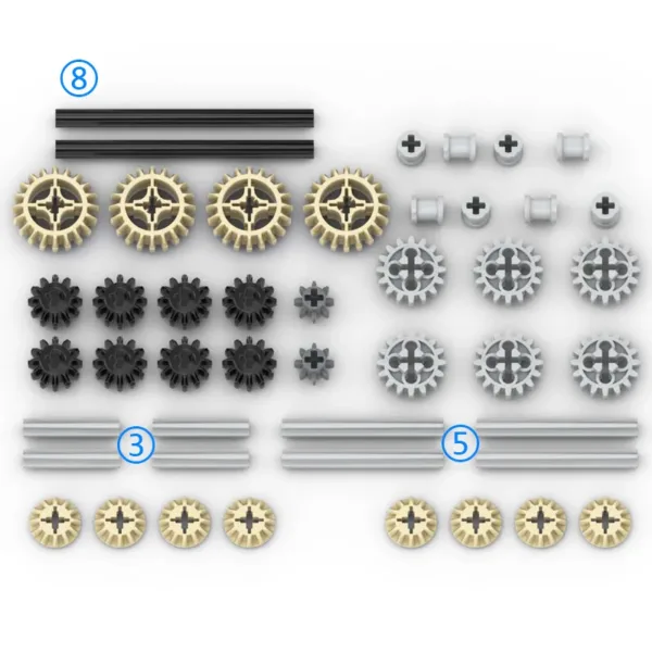 MOC Compatible Building Blocks Axle Pin Set - Image 9