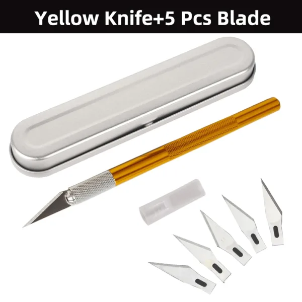 Multi-Knife Set with 5 Steel Blades - Image 14