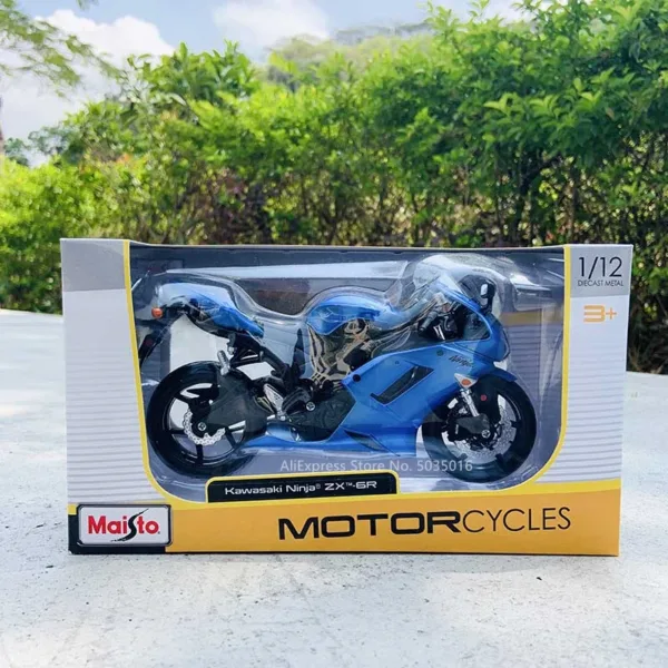 1:12 Kawasaki Ninja ZX-6R Diecast Model Motorcycle - Image 5