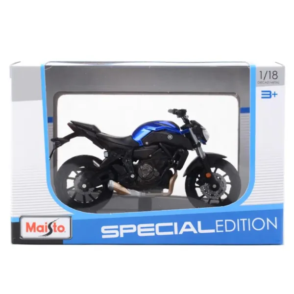 Maisto 1:18 Diecast 2018 Yamaha MT07 Model - Image 6