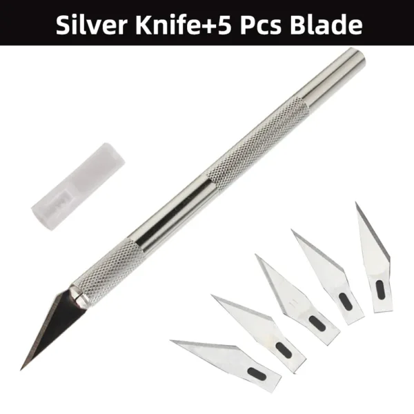 Multi-Knife Set with 5 Steel Blades - Image 13