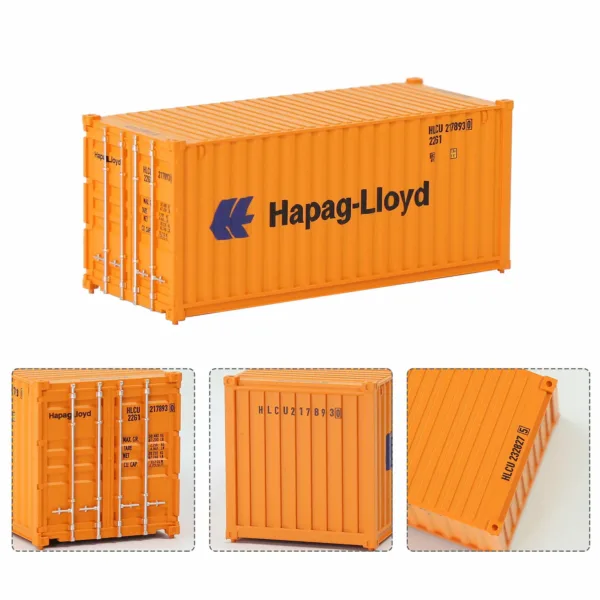 3pcs HO Scale 20ft Shipping Containers Set - Image 2