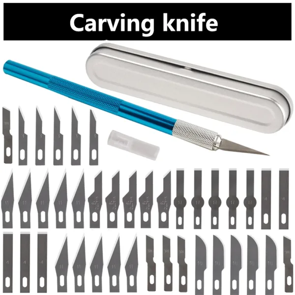Multi-Knife Set with 5 Steel Blades - Image 2