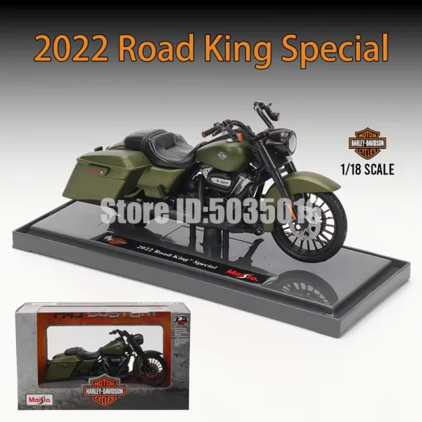 Maisto 1:18 Harley-Davidson Motorcycle Model - Image 14