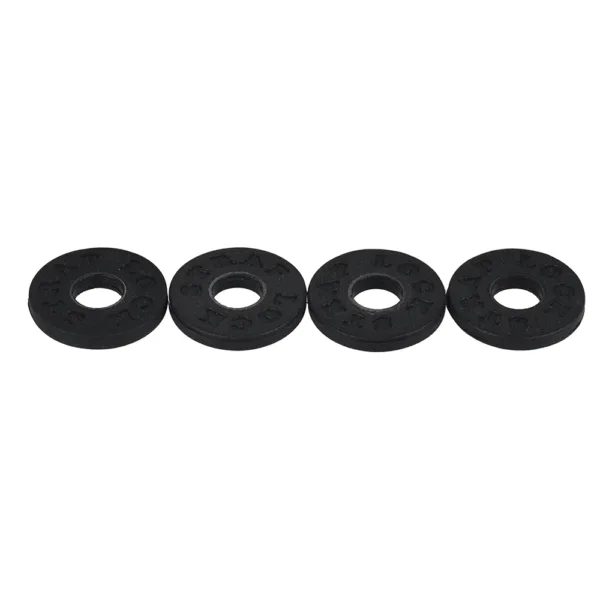 4pcs Rubber Guitar Strap Locks in Black - Image 3