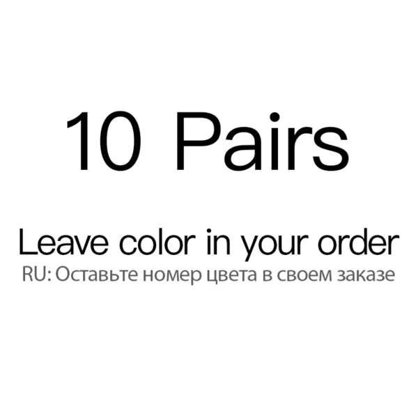 Men's Cotton Socks Set of 10 in Black - Image 11